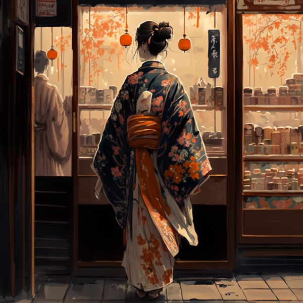 Japanese kimono pattern